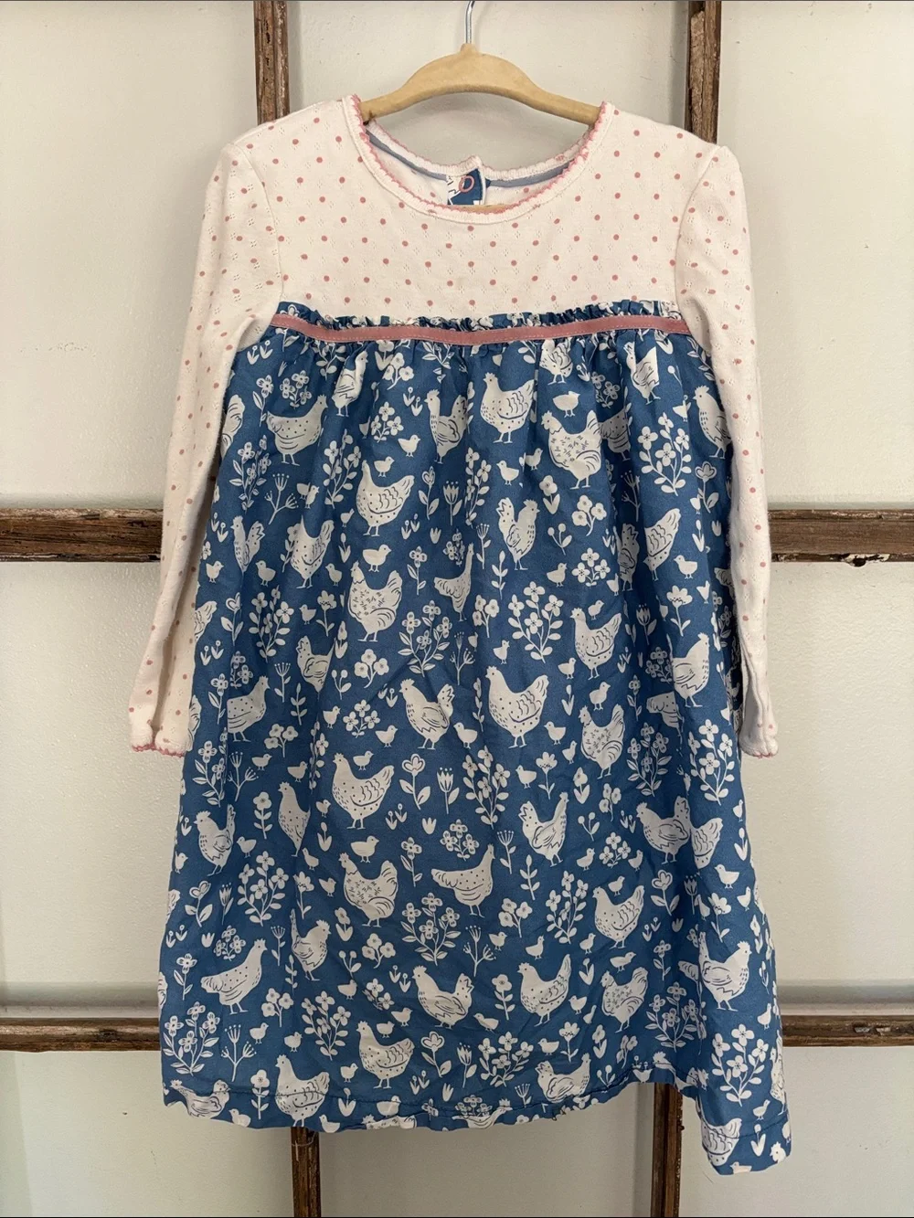 Mini Boden toddler chicken print dress